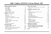 2006 Cadillac STS Owner's Manual