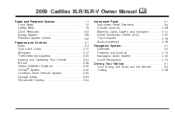 2009 Cadillac XLR Owner's Manual