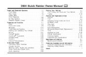 2004 Buick Rainier Owner's Manual