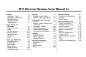 2013 Chevrolet Camaro Owner Manual
