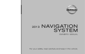 2013 Nissan Frontier Crew Cab Navigation System Owner's Manual