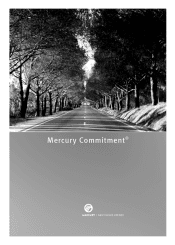 2009 Mercury Grand Marquis Roadside Assistance Card 1st Printing
