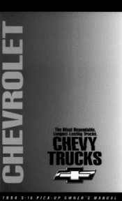 1994 Chevrolet S10 Pickup Owner's Manual