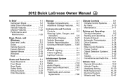 2012 Buick LaCrosse Owner Manual