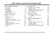 2007 Buick Lucerne Owner's Manual