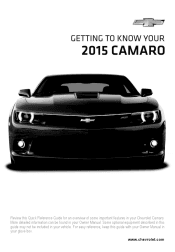 2015 Chevrolet Camaro Owner Manual