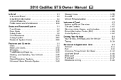 2010 Cadillac STS Owner's Manual