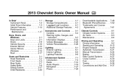 2013 Chevrolet Sonic Owner Manual