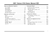 2007 Saturn Ion Owner's Manual