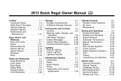 2013 Buick Regal Owner Manual