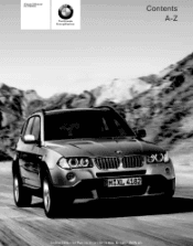2007 BMW X3 Owner's Manual