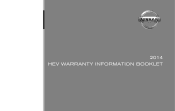 2014 Nissan Pathfinder Warranty Information Booklet