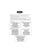 2007 Ford Five Hundred Warranty Guide 5th Printing