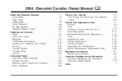2004 Chevrolet Cavalier Owner's Manual