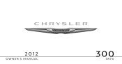 2012 Chrysler 300 Owner Manual SRT