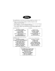 2006 Lincoln Navigator Warranty Guide 4th Printing