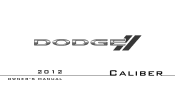 2012 Dodge Caliber Owner Manual