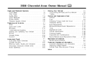 2008 Chevrolet Aveo Owner's Manual