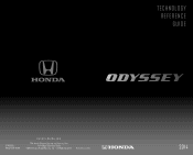 2014 Honda Odyssey 2014 Odyssey Touring and Touring Elite Technology Reference Guide
