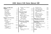 2009 Saturn VUE Owner's Manual