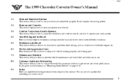 1999 Chevrolet Corvette Owner's Manual