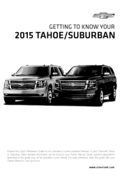2015 Chevrolet Suburban Owner Manual