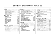 2013 Buick Enclave Owner Manual