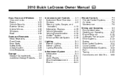 2010 Buick LaCrosse Owner's Manual