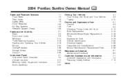 2004 Pontiac Sunfire Owner's Manual