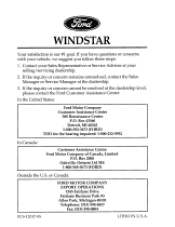 Ford Windstar Owners Manual 2001
