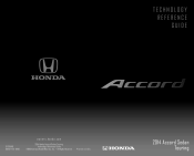 2014 Honda Accord 2014 Accord Sedan Technology Reference Guide (Touring)