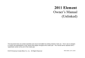 2011 Honda Element Owner's Manual