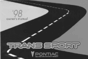 1998 Pontiac Trans Sport Owner's Manual