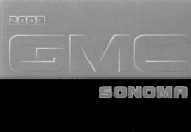 2003 GMC Sonoma Owner's Manual