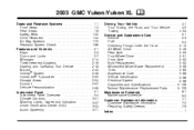 2003 GMC Yukon Owner's Manual