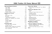 2008 Pontiac G5 Owner's Manual