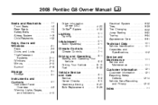 2008 Pontiac G8 Owner's Manual