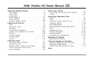 2009 Pontiac G5 Owner's Manual