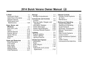 2014 Buick Verano Owner Manual