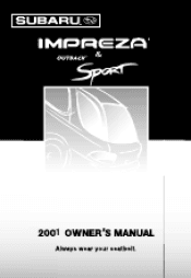 2001 Subaru Impreza Owner's Manual