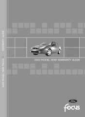 2003 Ford Focus Warranty Guide 4th Printing