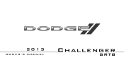 2013 Dodge Challenger Owner Manual SRT