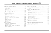 2004 Saturn L300 Owner's Manual