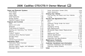 2006 Cadillac CTS-V Owner's Manual