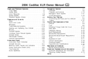 2006 Cadillac XLR Owner's Manual