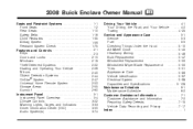 2008 Buick Enclave Owner's Manual