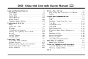 2006 Chevrolet Colorado Owner's Manual
