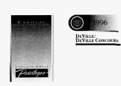 1996 Cadillac DeVille Owner's Manual