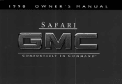 1998 GMC Safari Owner's Manual
