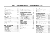 2014 Chevrolet Malibu Owner Manual
